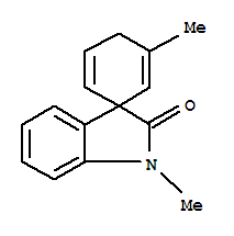 (9ci)-1,3-二甲基-螺[2,5-环己二烯-1,3-[3h]吲哚]-2(1h)-酮结构式_797762-39-1结构式