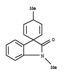 (9ci)-1,4-二甲基-螺[2,5-环己二烯-1,3-[3h]吲哚]-2(1h)-酮结构式_797762-42-6结构式