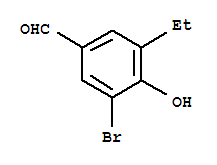 (9ci)-3-溴-5-乙基-4-羟基-苯甲醛结构式_797784-43-1结构式
