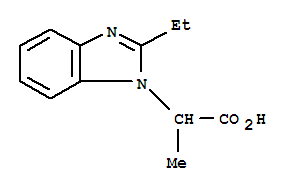 (9ci)-2-乙基-alpha-甲基-1H-苯并咪唑-1-乙酸结构式_797809-16-6结构式