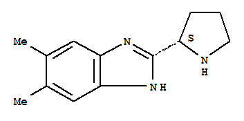 (9ci)-5,6-二甲基-2-(2s)-2-吡咯烷-1H-苯并咪唑结构式_798545-62-7结构式
