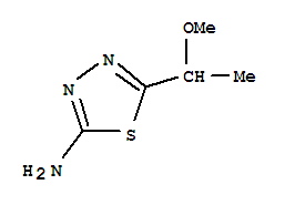 5-(1-甲氧基乙基)-1,3,4-噻二唑-2-胺结构式_79885-43-1结构式