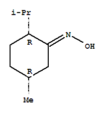(2r,5r)-(9ci)-5-甲基-2-(1-甲基乙基)-环己酮肟结构式_799292-75-4结构式