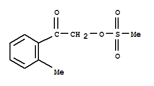 (9ci)-1-(2-甲基苯基)-2-[(甲基磺酰基)氧基]-乙酮结构式_799804-23-2结构式
