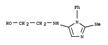 (9ci)-2-[(2-甲基-1-苯基-1H-咪唑-5-基)氨基]-乙醇结构式_799814-38-3结构式