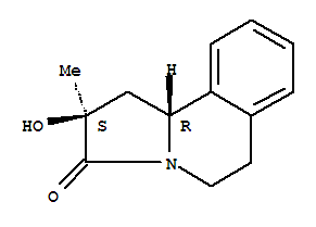 (2R,10bS)-rel-(9CI)-1,5,6,10b-四氢-2-羟基-2-甲基吡咯并[2,1-a]异喹啉-3(2H)-酮结构式_800374-51-0结构式