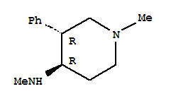 反式-(8ci)-1-甲基-4-(甲基氨基)-3-苯基哌啶结构式_801146-40-7结构式