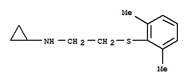 (8ci)-n-[2-(2,6-二甲苯基硫代)乙基]-环丙胺结构式_801150-55-0结构式