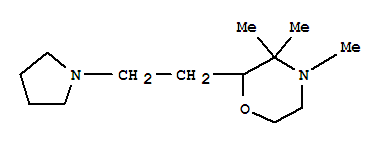 (8ci)-3,3,4-三甲基-2-[2-(1-吡咯烷)乙基]-吗啉结构式_801152-66-9结构式
