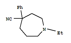 (8ci)-1-乙基六氢-4-苯基-1H-氮杂卓-4-甲腈结构式_801156-61-6结构式