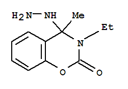 (9ci)-3-乙基-4-肼基-3,4-二氢-4-甲基-2H-1,3-苯并噁嗪-2-酮结构式_801299-29-6结构式