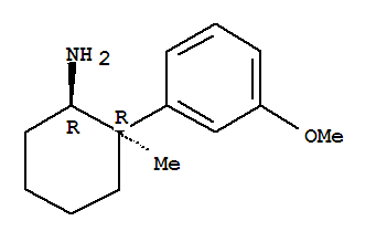 顺式-(8ci)-2-(m-甲氧基苯基)-2-甲基-环己基胺结构式_802000-71-1结构式