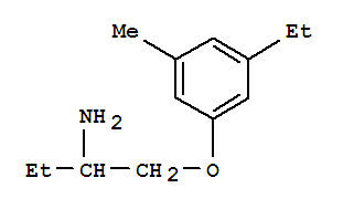 (8CI)-1-[[(5-乙基-间甲苯)氧基]甲基]-丙胺结构式_802039-46-9结构式