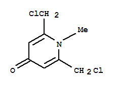 (8ci)-2,6-双(氯甲基)-1-甲基-4(1H)-吡啶酮结构式_802311-39-3结构式
