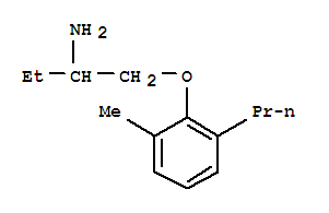 (8CI)-1-[[(6-丙基-邻甲苯)氧基]甲基]-丙胺结构式_802320-65-6结构式