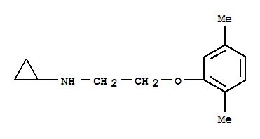 (8ci)-n-[2-(2,5-二甲苯基氧基)乙基]-环丙胺结构式_802554-34-3结构式