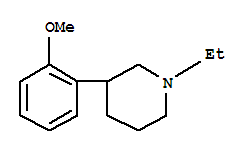 (8CI)-1-乙基-3-(o-甲氧基苯基)-哌啶结构式_802580-59-2结构式