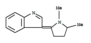 (8ci)-3-(1,5-二甲基-2-吡咯烷)-3H-吲哚结构式_802859-51-4结构式