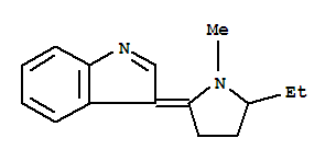 (8ci)-3-(5-乙基-1-甲基-2-吡咯烷)-3H-吲哚结构式_802859-97-8结构式