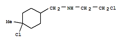 (8ci)-4-氯-n-(2-氯乙基)-4-甲基-环己烷甲胺结构式_802872-64-6结构式