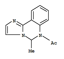 (8ci)-6-乙酰基-5,6-二氢-5-甲基-咪唑并[1,2-c]喹唑啉结构式_802892-14-4结构式