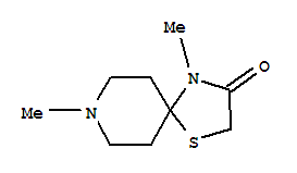 (8ci)-4,8-二甲基-1-硫杂-4,8-二氮杂螺[4.5]癸烷-3-酮结构式_802897-55-8结构式