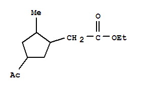 (5ci)-4-乙酰基-2-甲基-环戊烷乙酸乙酯结构式_802917-46-0结构式