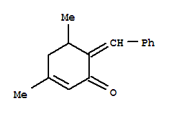 (5ci)-6-亚苄基-3,5-二甲基-2-环己烯-1-酮结构式_802984-20-9结构式