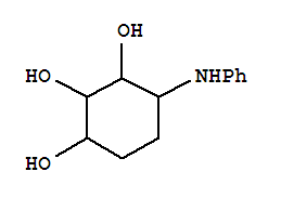 (9ci)-4-(苯基氨基)-1,2,3-环己烷三醇结构式_803633-37-6结构式