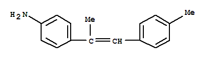(9ci)-4-[1-甲基-2-(4-甲基苯基)乙烯]-苯胺结构式_803636-30-8结构式