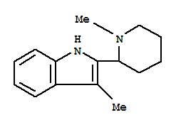 (9ci)-3-甲基-2-(1-甲基-2-哌啶基)-1H-吲哚结构式_803651-86-7结构式