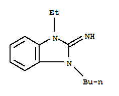 (7ci)-1-丁基-3-乙基-2-亚氨基-苯并咪唑啉结构式_804425-79-4结构式