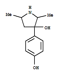 (9ci)-3-(4-羟基苯基)-2,5-二甲基-3-吡咯烷醇结构式_804427-76-7结构式