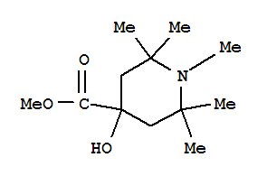 (9ci)-4-羟基-1,2,2,6,6-五甲基-4-哌啶羧酸甲酯结构式_804431-48-9结构式
