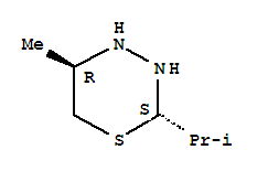 反式-(9ci)-四氢-5-甲基-2-(1-甲基乙基)-2H-1,3,4-噻二嗪结构式_80494-44-6结构式