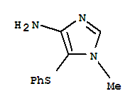 (9ci)-1-甲基-5-(苯基硫代)-1H-咪唑-4-胺结构式_805969-20-4结构式