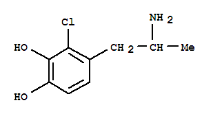 (9ci)-4-(2-氨基丙基)-3-氯-1,2-苯二醇结构式_806596-38-3结构式
