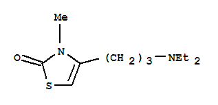 (9ci)-4-[3-(二乙基氨基)丙基]-3-甲基-2(3H)-噻唑酮结构式_806619-10-3结构式