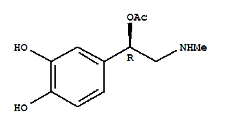 (9ci)-4-[(1r)-1-(乙酰基氧基)-2-(甲基氨基)乙基]-1,2-苯二醇结构式_806641-73-6结构式