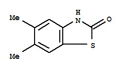 (9ci)-5,6-二甲基-2(3H)-苯并噻唑酮结构式_80689-20-9结构式