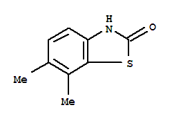 (9ci)-6,7-二甲基-2(3H)-苯并噻唑酮结构式_80689-21-0结构式