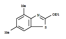 (9ci)-2-乙氧基-4,6-二甲基-苯并噻唑结构式_80689-28-7结构式