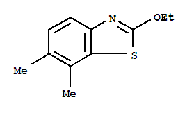 (9ci)-2-乙氧基-6,7-二甲基-苯并噻唑结构式_80689-34-5结构式