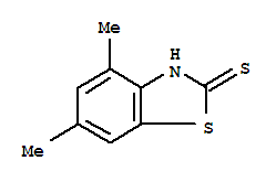 (9ci)-4,6-二甲基-2(3H)-苯并噻唑硫酮结构式_80689-36-7结构式