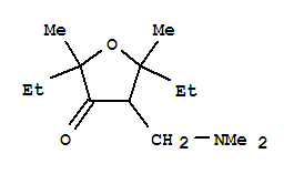 (9ci)-4-[(二甲基氨基)甲基]-2,5-二乙基二氢-2,5-二甲基-3(2H)-呋喃酮结构式_807262-58-4结构式