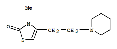(9ci)-3-甲基-4-[2-(1-哌啶基)乙基]-2(3H)-噻唑酮结构式_807278-77-9结构式