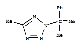 (9ci)-5-甲基-2-(1-甲基-1-苯基乙基)-2H-四唑结构式_807334-59-4结构式