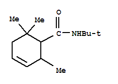 (9ci)-n-(1,1-二甲基乙基)-2,6,6-三甲基-3-环己烯-1-羧酰胺结构式_807631-61-4结构式