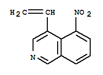 (9ci)-4-乙烯-5-硝基-异喹啉结构式_808125-51-1结构式