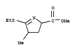 (9ci)-5-(乙基硫代)-3,4-二氢-4-甲基-2H-吡咯-2-羧酸甲酯结构式_808148-34-7结构式